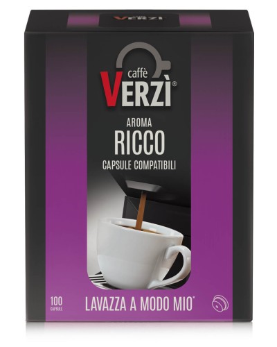 100 Capsule Compatibili A Modo Mio Verzì – Aroma Ricco