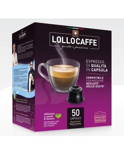 50 CAPSULE FLOW PACK COMPATIBILI DOLCE GUSTO LOLLO - MISCELA ARGENTO