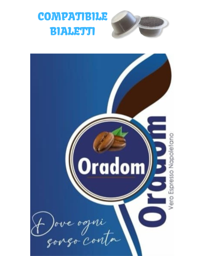 100 Capsule Oradom Compatibili Bialetti Miscela Bianca
