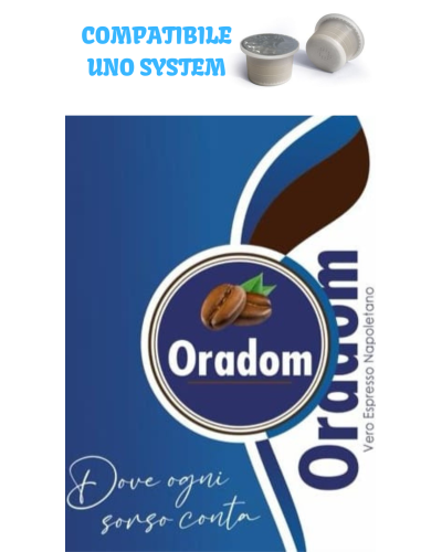 50 Capsule Oradom Compatibili Uno System Miscela Bianca