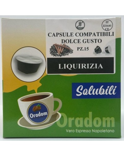 Liquirizia - 15 Capsule Compatibile Dolce Gusto ORADOM