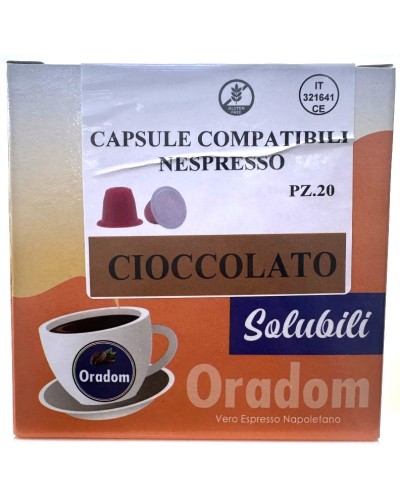 Cioccolata - 20 Capsule  Compatibile Nespresso ORADOM