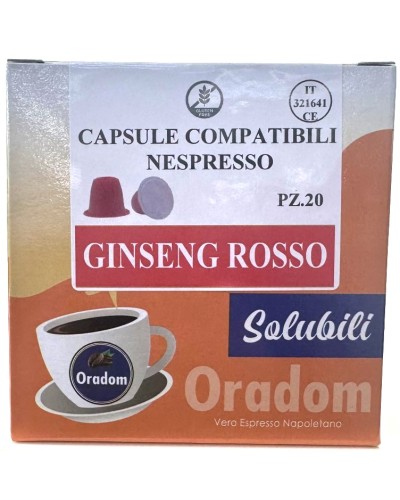 Ginseng Rosso - 20 Capsule  Compatibile Nespresso ORADOM