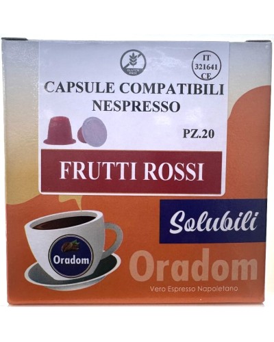 Frutti Rossi - 20 Capsule  Compatibile Nespresso ORADOM