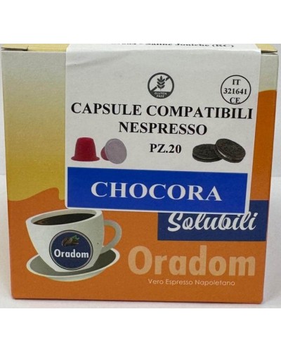 CHOCORA (OREO) - 20 Capsule  Compatibile Nespresso ORADOM