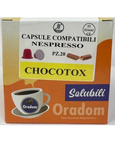 CHOCOTOX ( TWIX )- 20 Capsule  Compatibile Nespresso ORADOM