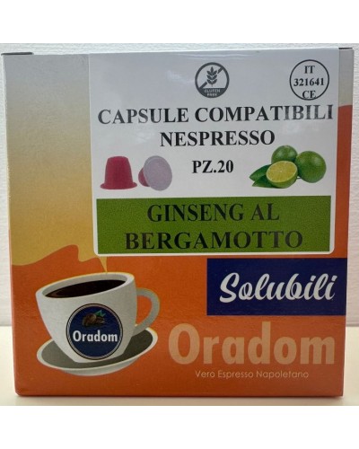 Ginseng al Bergamotto  - 20 Capsule  Compatibile Nespresso ORADOM