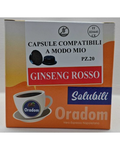 Ginseng Rosso - 20 Capsule Compatibili A Modo Mio ORADOM