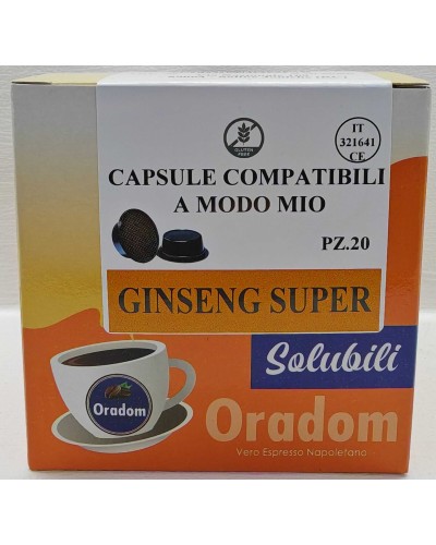 Ginseng  Super - 20 Capsule Compatibili A Modo Mio ORADOM