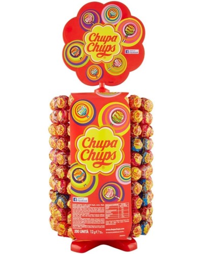 CHUPA CHUPS RUOTA  GUSTI ASSORTITI 200 PZ