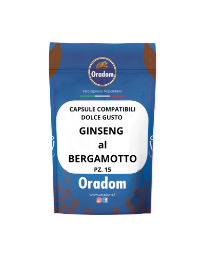 Ginseng al Bergamotto - 15 Capsule Compatibile Dolce Gusto ORADOM