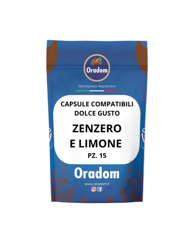 Zenzero e Limone - 15 Capsule  Compatibile Dolce Gusto ORADOM