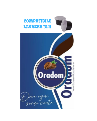 50 Capsule Oradom Compatibili Lavazza Blu Miscela Bianca