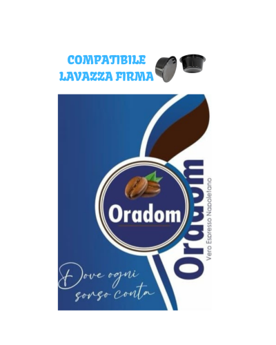 50 Capsule Oradom Compatibili Lavazza Firma Miscela Bianca