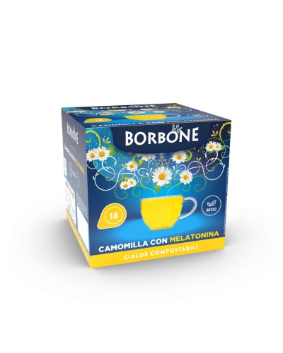 CAMOMILLA CON MELATONINA - 18 CIALDE BORBONE