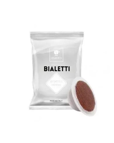 100 CAPSULE COMPATIBILI BIALETTI LOLLO - MISCELA ARGENTO
