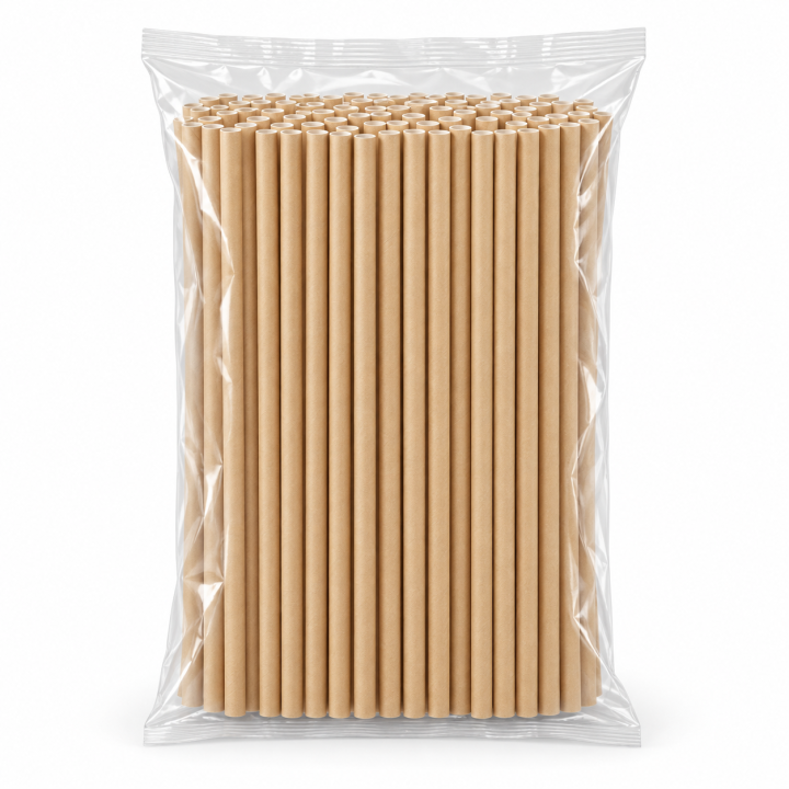 Cannucce marroni 250 Pezzi | 21  cm, Ø 7 mm