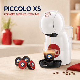Krups Piccolo XS bianca e rossa | Macchina Dolce Gusto