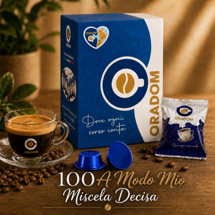100 Capsule Compatibili A Modo Mio Decisa | Oradom