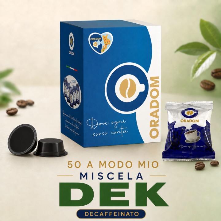 50 Capsule A Modo Mio Decaffeinato Dek | Oradom