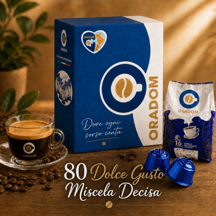 80 Capsule Dolce Gusto Decisa 5×16 | Oradom