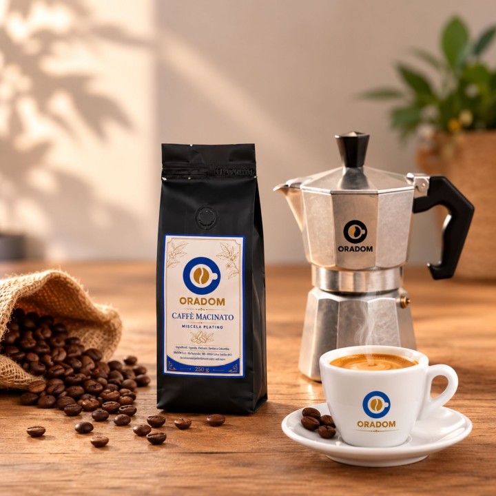 Caffè Macinato Oradom Miscela Platino 250 g