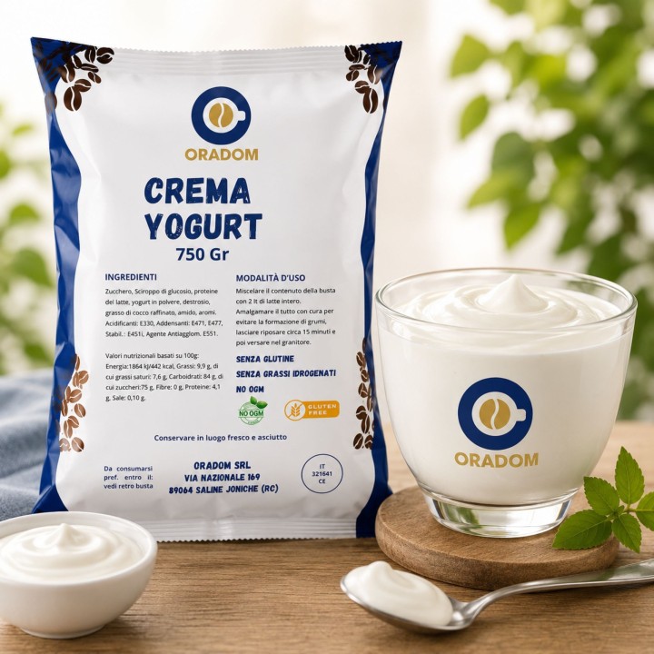 Crema Yogurt Oradom 750 g per Granitore